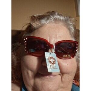 KLEO WOMENS DESIGNER  HIGH FASHION SUNGLASSES  RHINESTONE FRAMES  ANIMAL PRINT